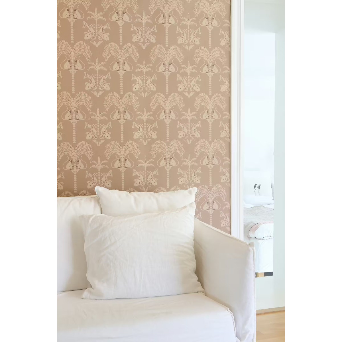 Tapet Sunset Gold Caramel Brown