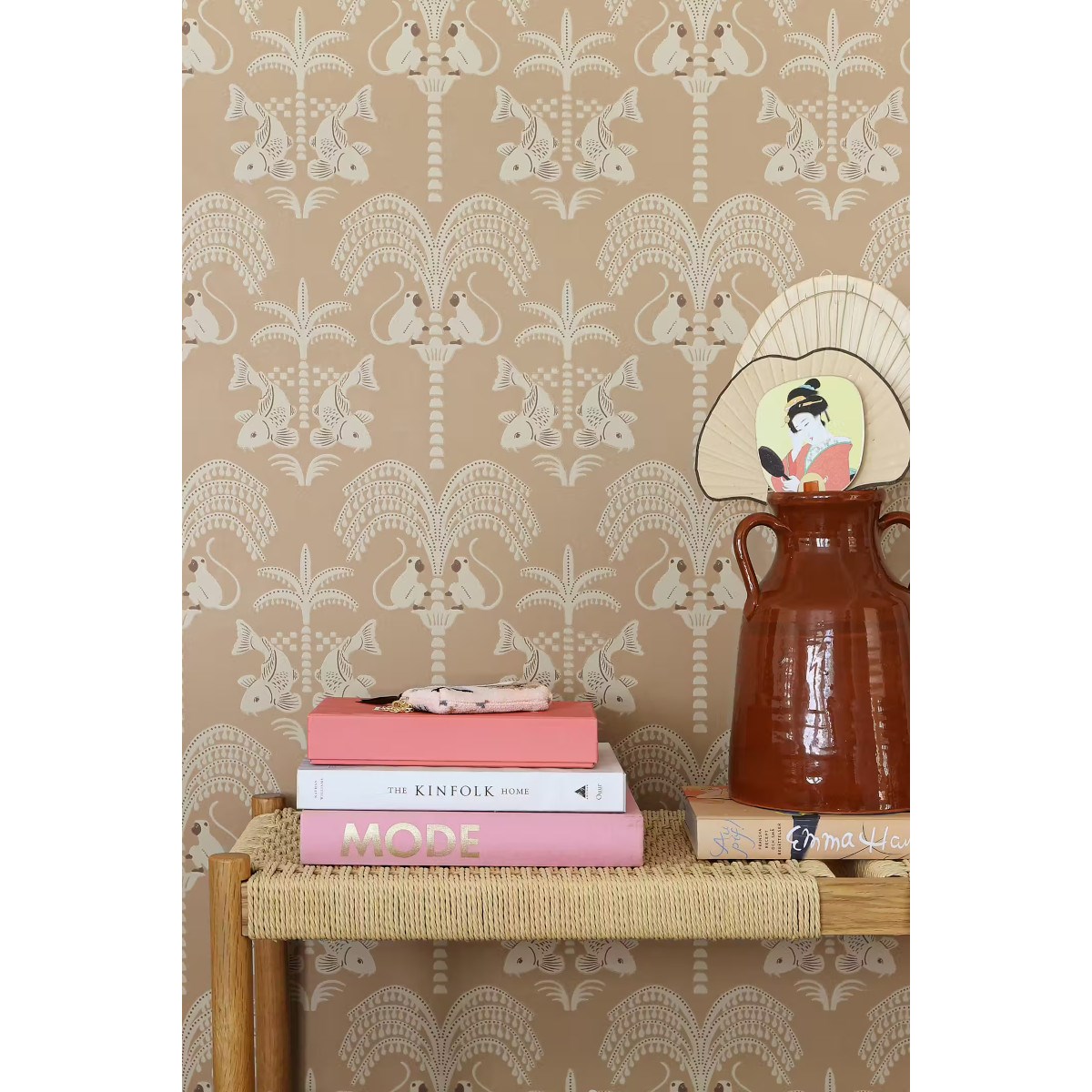 Tapet Sunset Gold Brown Tobacco