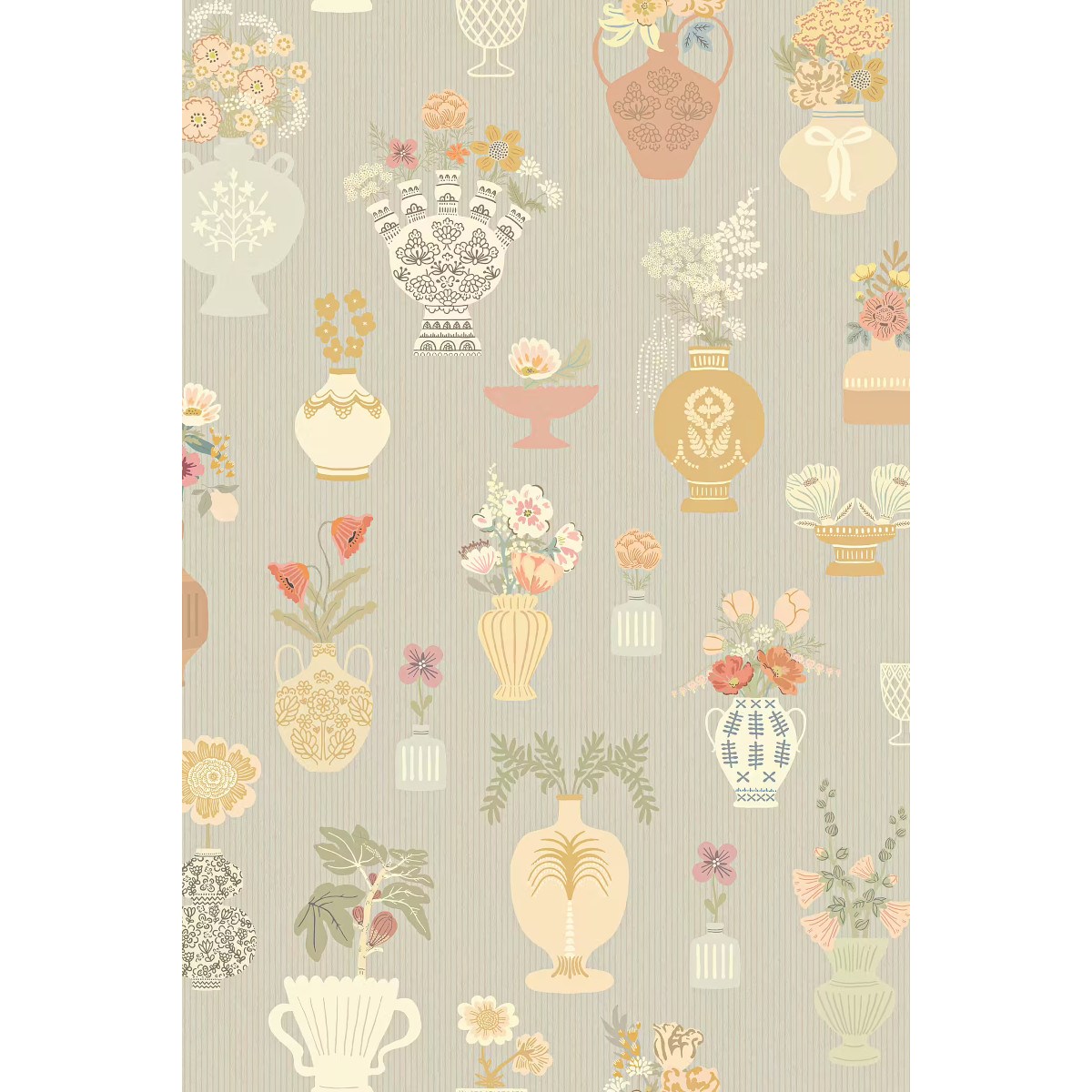 Tapet Floral Daiquiri Morning Haze Blue