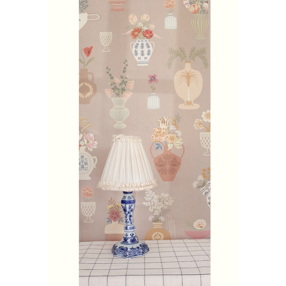 Tapet Floral Daiquiri Veil Merino Brown