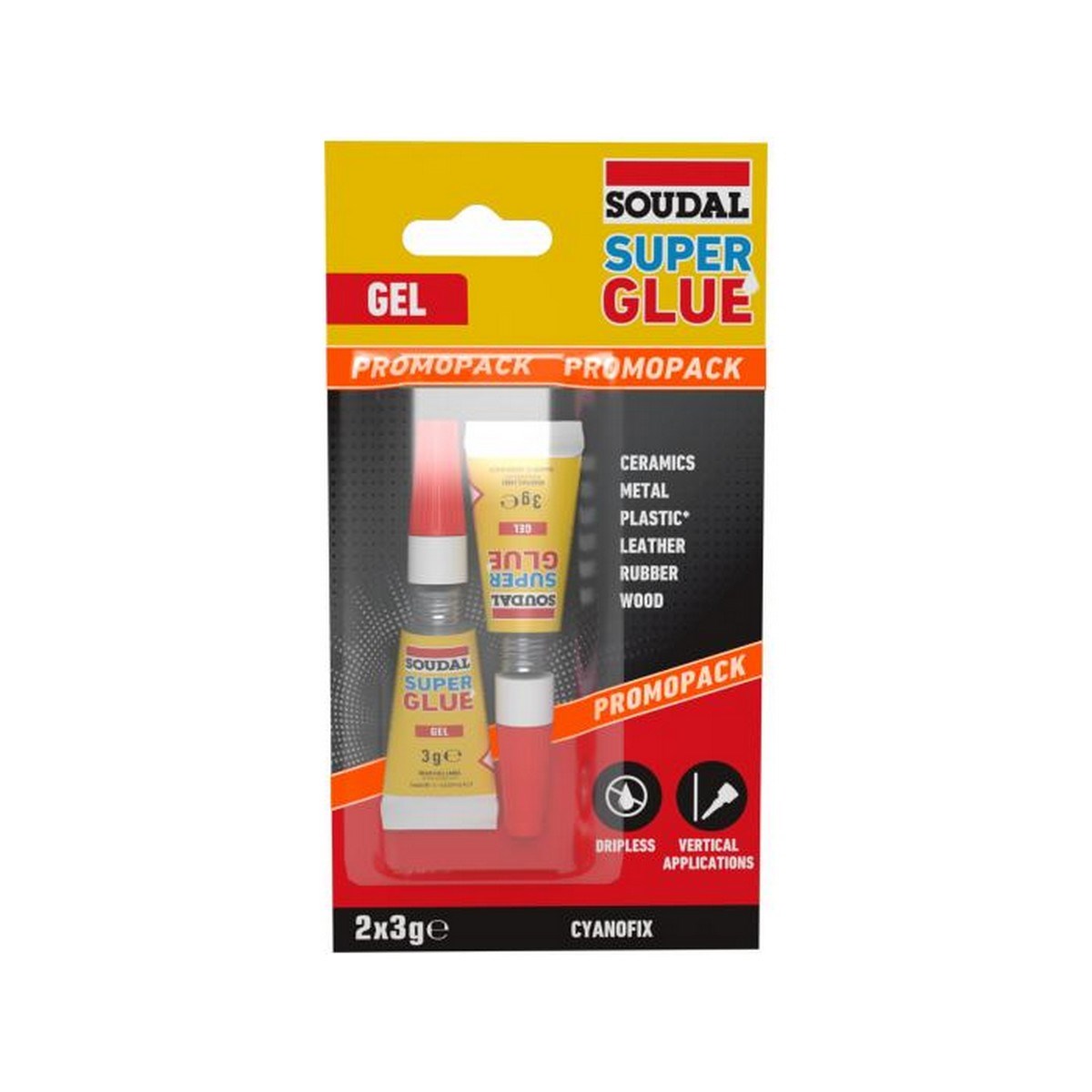 Snabblim Super Glue Gel Transparent 3+3g