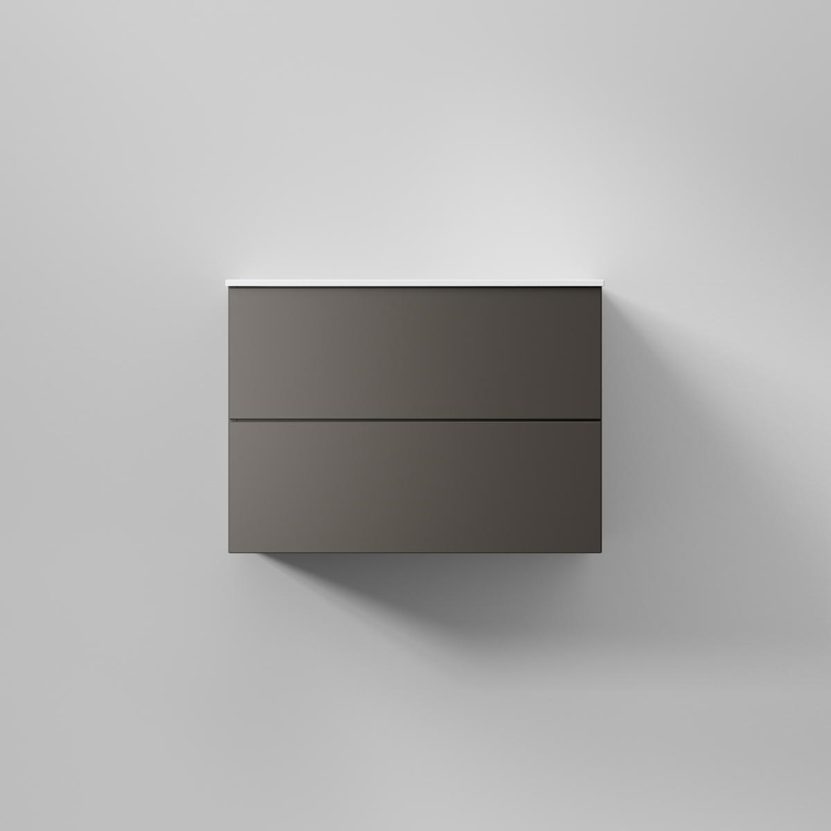 Kommod Core Solid 70x45cm, Carbon Grey, Slät