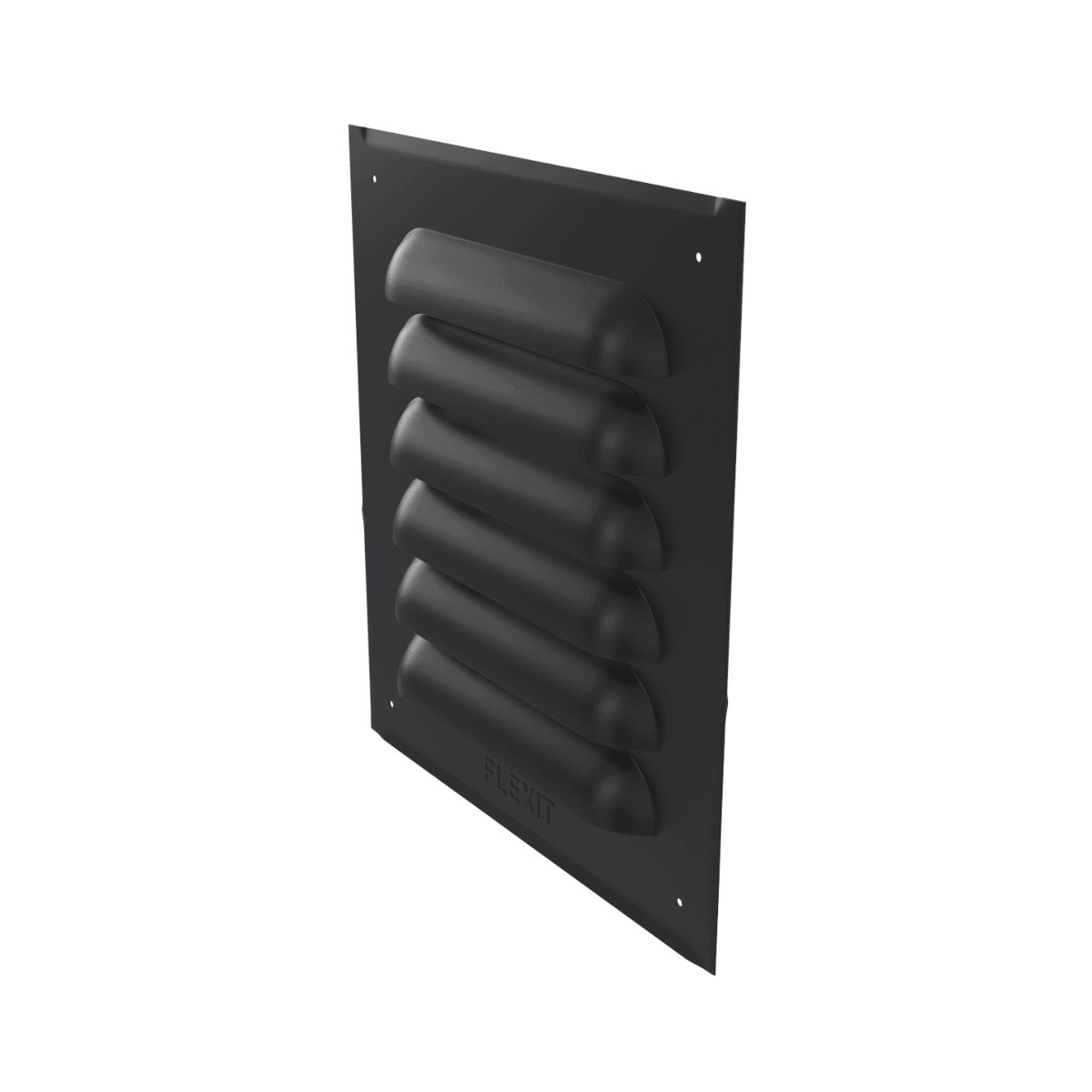 Ventilationsgaller Svart, 155x155mm