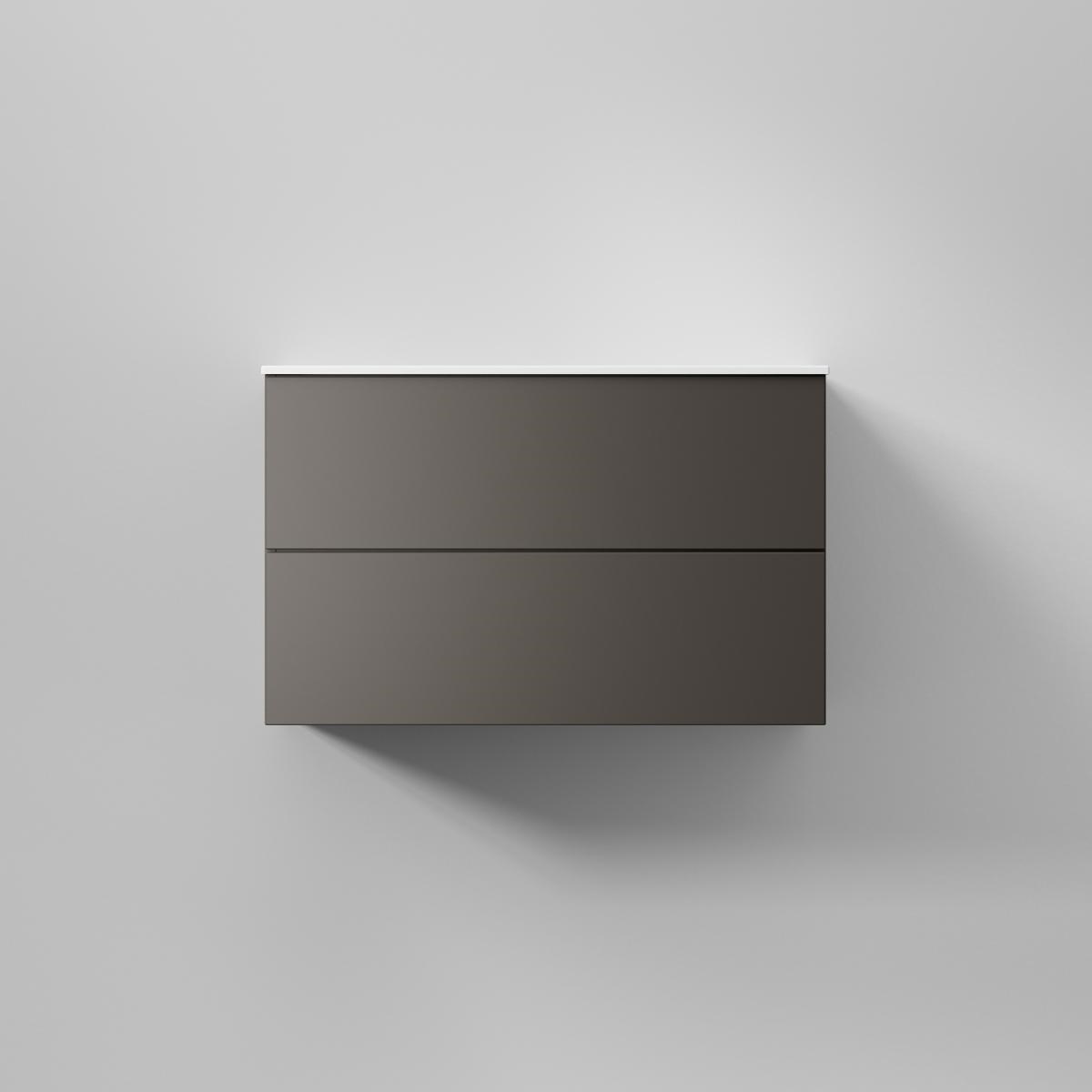 Kommod Core Solid 80x45cm, Carbon Grey, Slät