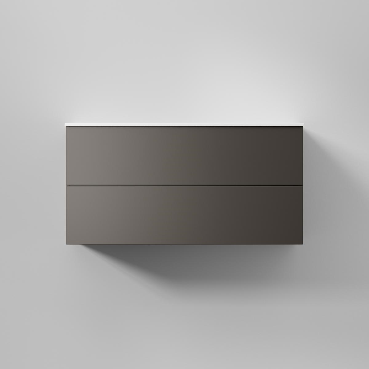 Kommod Core Solid 100x45cm, Carbon Grey, Slät