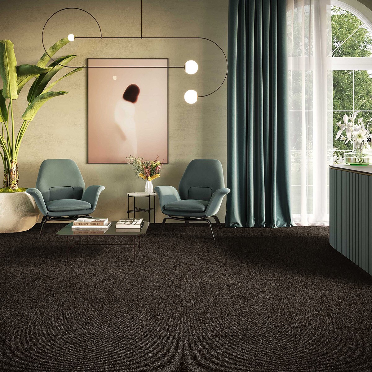 Heltäckningsmatta Impulse Vivendi 97 400cm, Antracit