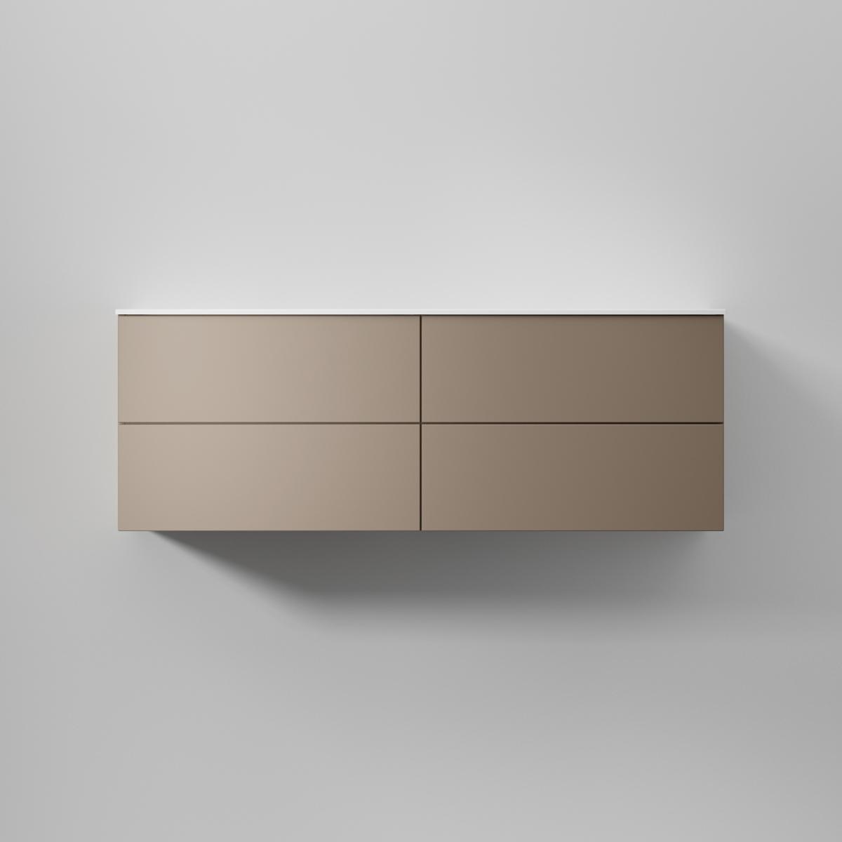 Kommod Core Solid 140x45cm, Warm Clay, Slät