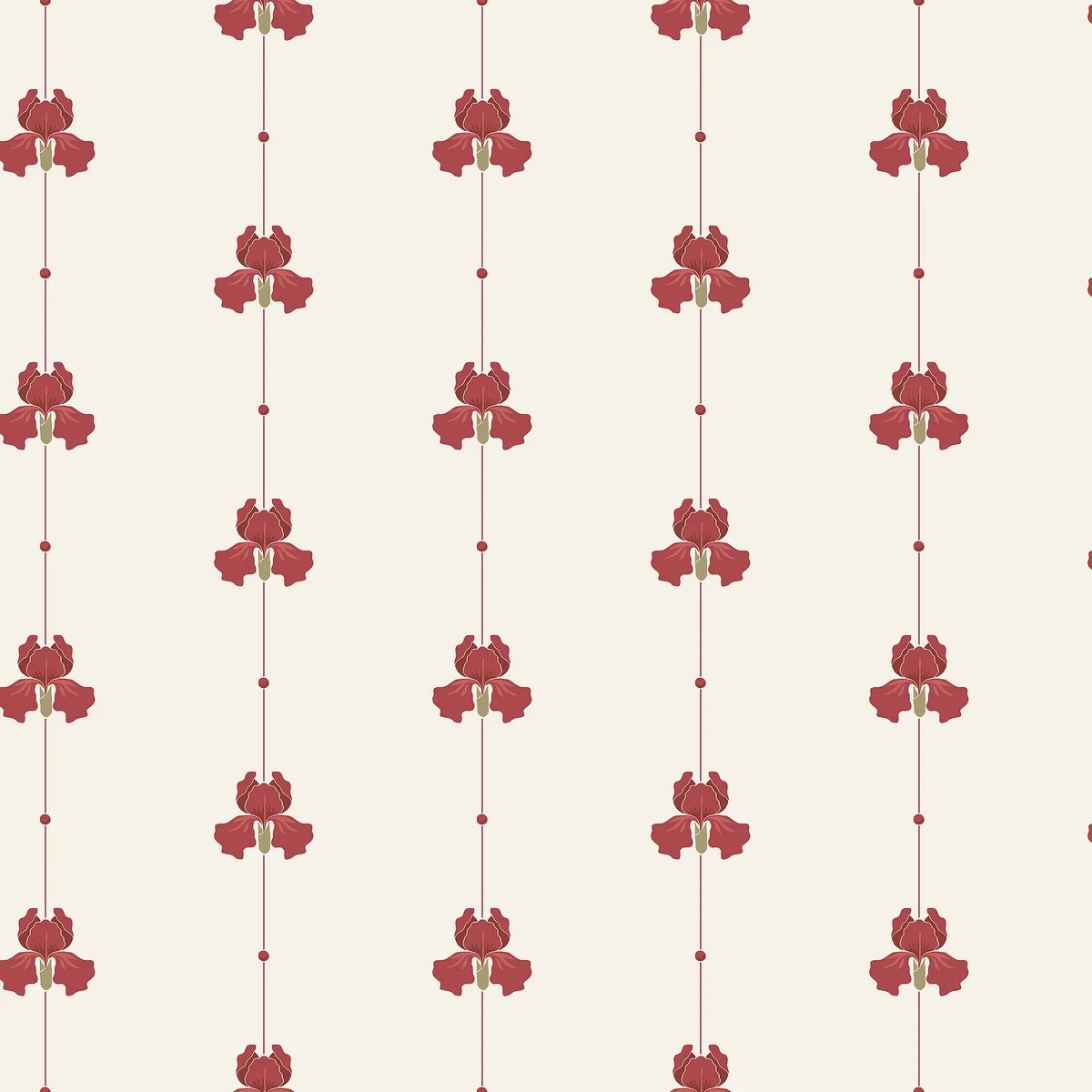 Tapet Gotain Sweet Pea Burgundy 5686