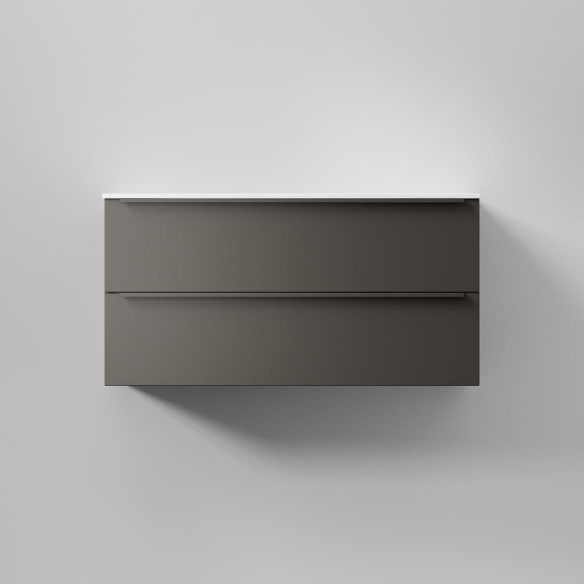 Kommod Core Avant 100x45cm, Carbon Grey, Slät