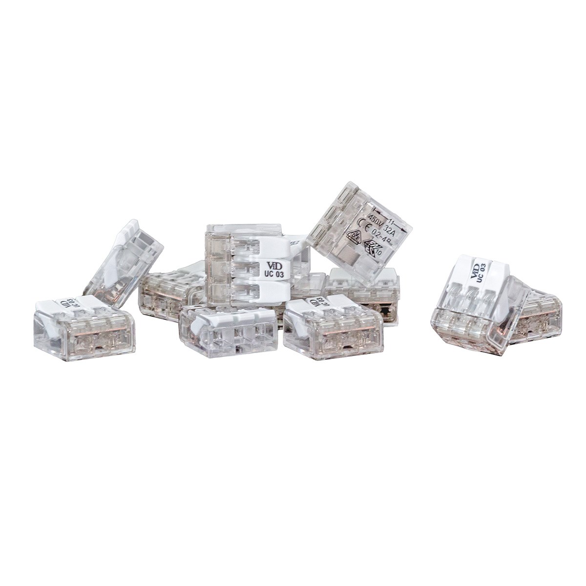 Toppklämma 3-polig, 4st