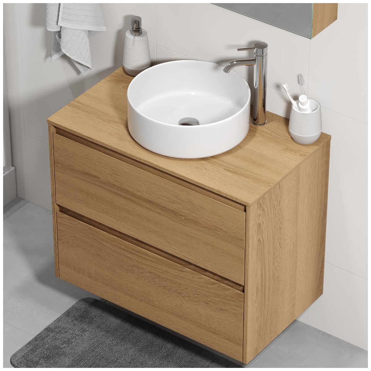 Kommod Lysvik 80cm, Ek