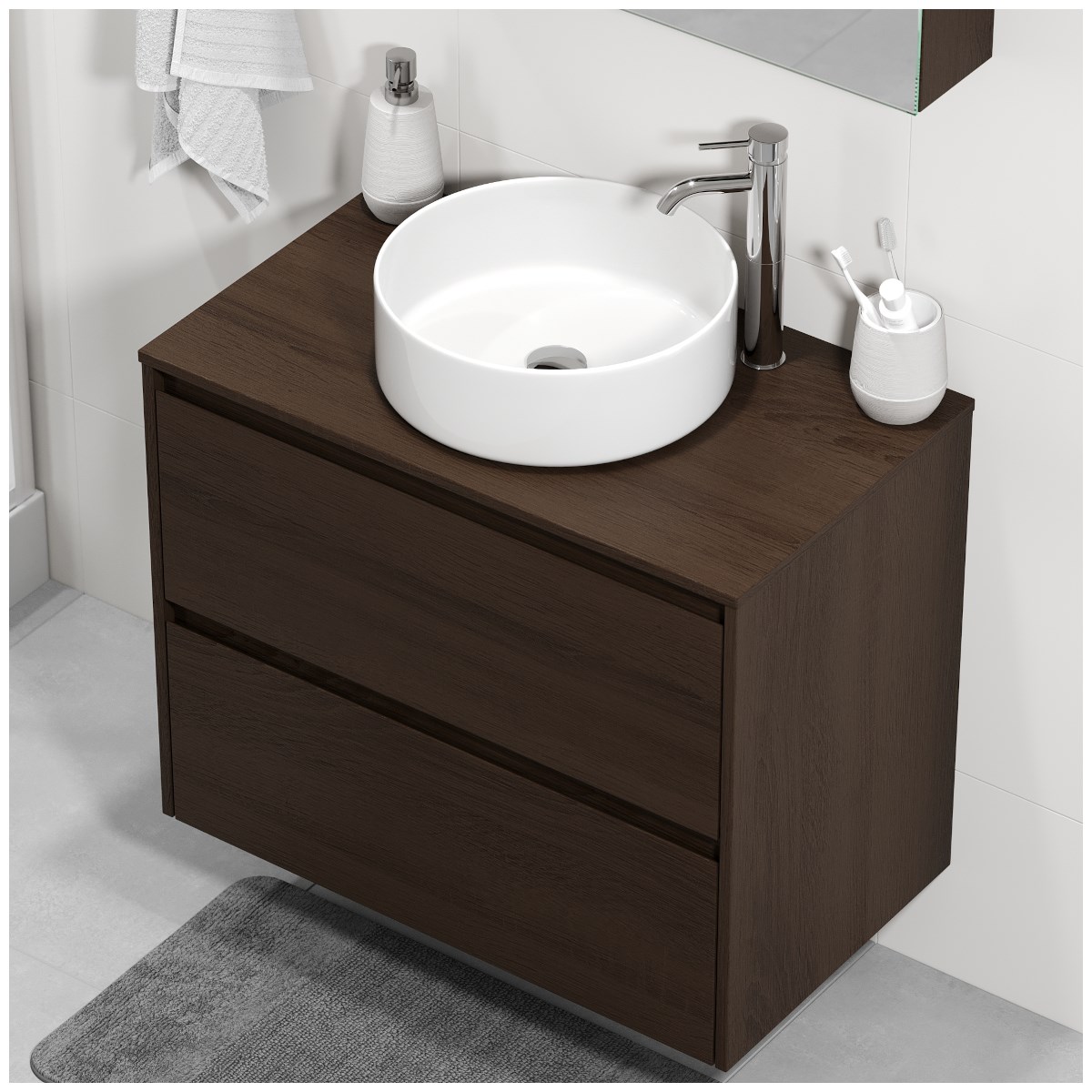 Kommod Lysvik 80cm, Valnöt