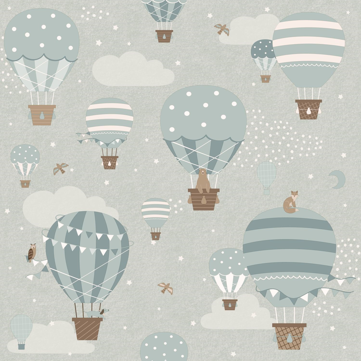 Tapet Varmluftsballonger 131345