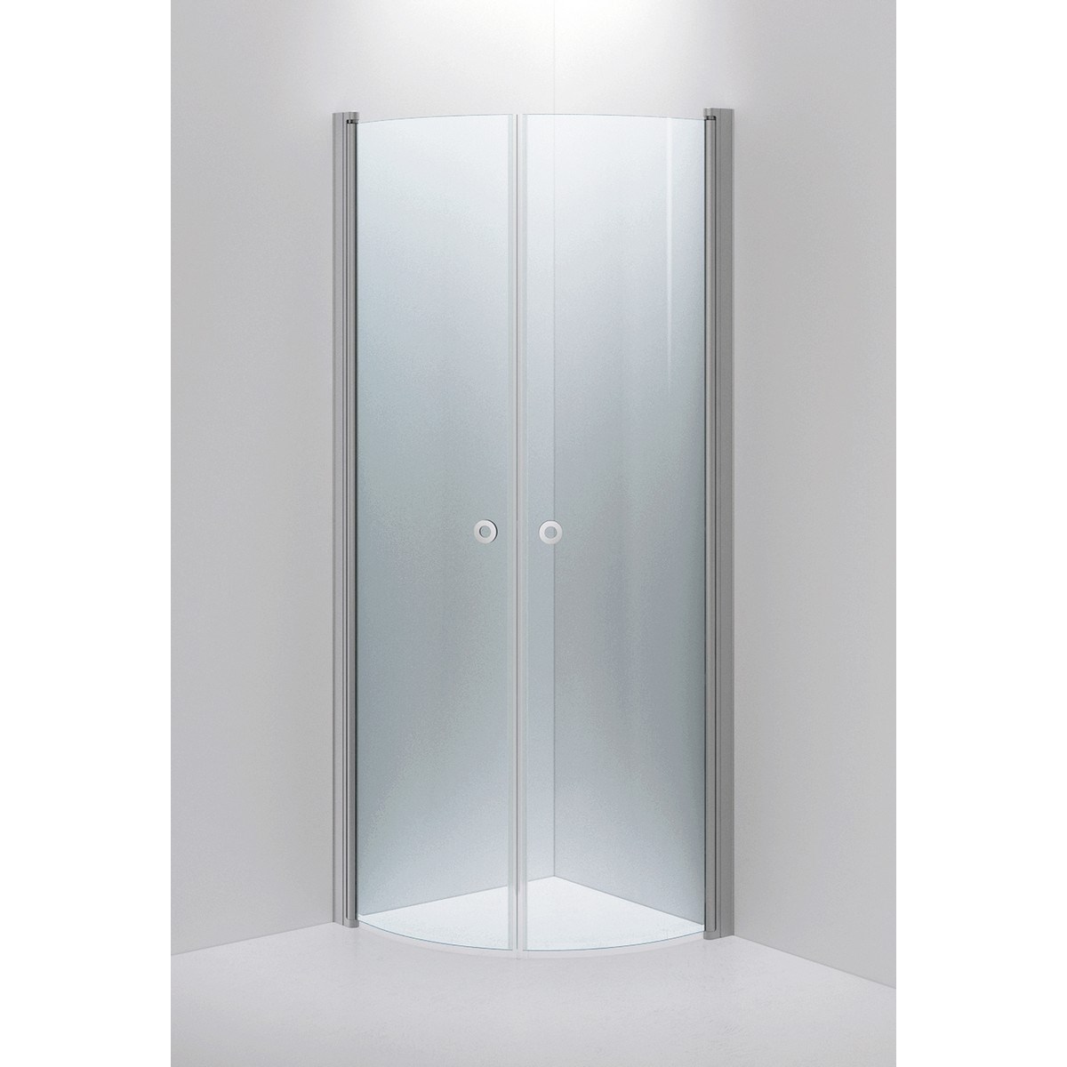 Duschhörna Linc Niagara Brushed, 70x70x200cm, Clear