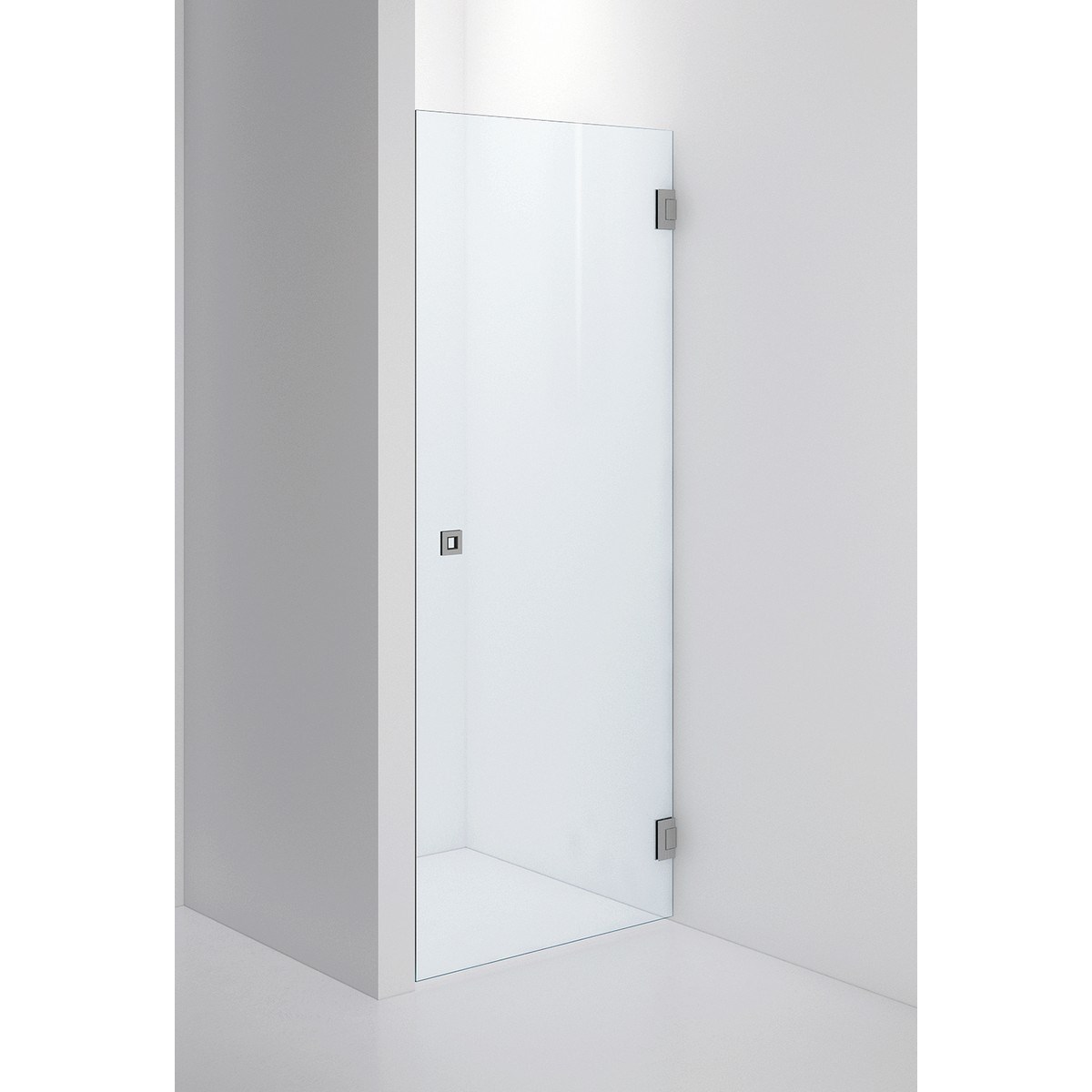 Duschdörr Nisch Arc 2 Original Brushed Stainless, 800mm, Clear