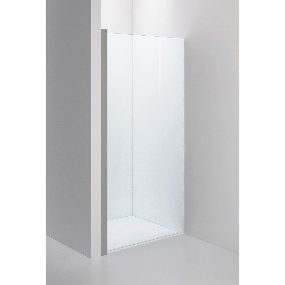 Duschvägg Linc 19 Original Brushed, 100x200cm, Clear