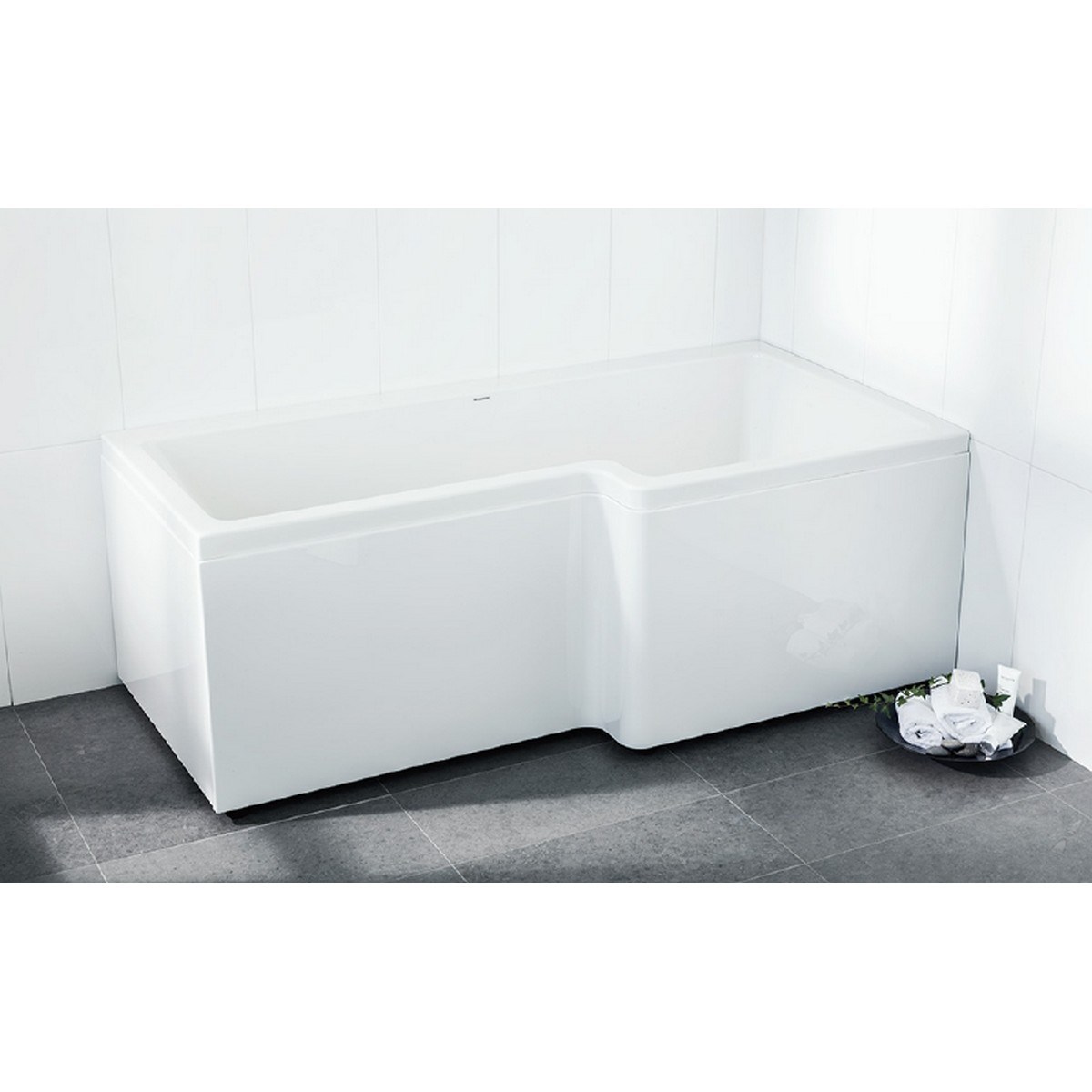 Badkar Z150 Höger 1500mm, Höger, Vit