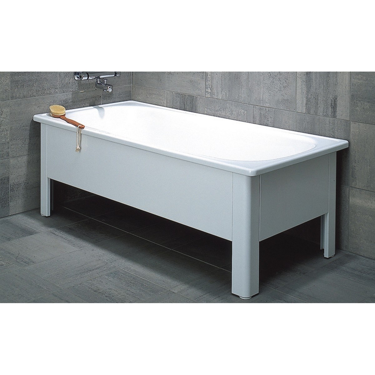 Badkar Halvfront 1600mm, Vit