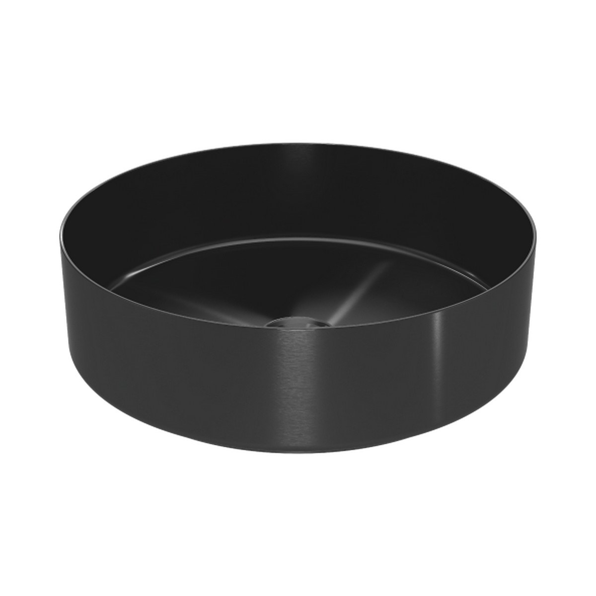 Fristående Handfat Stora Rund 40cm, Blyertssvart