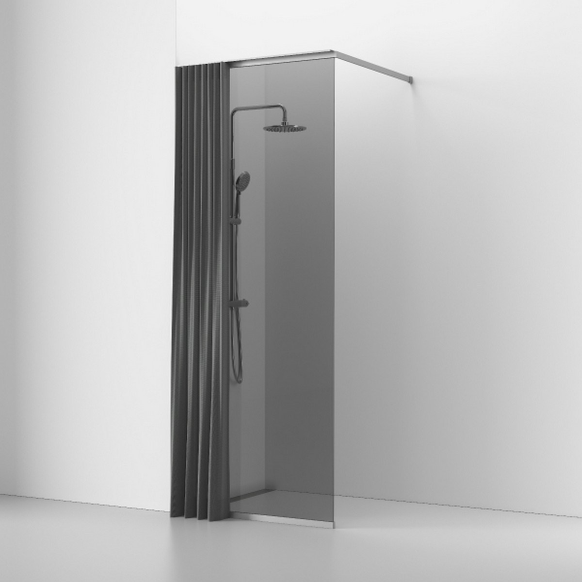 Gardin Langfoss Granitgrå, 155x228cm