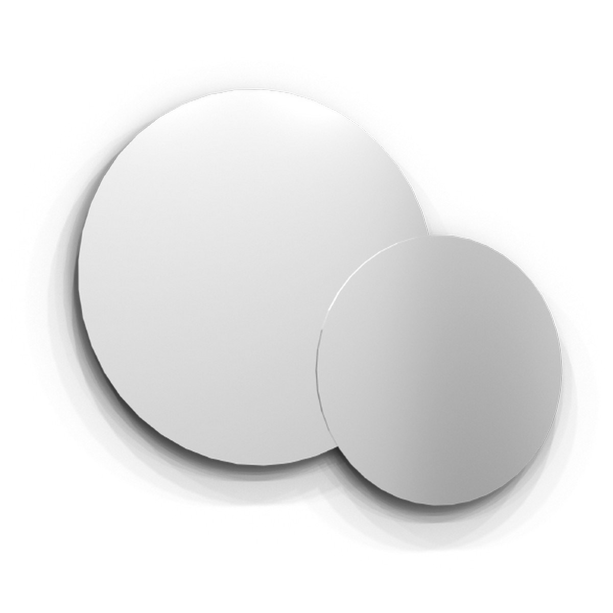 Spegel Med Belysning Valje Rund Dubbel 80x60cm