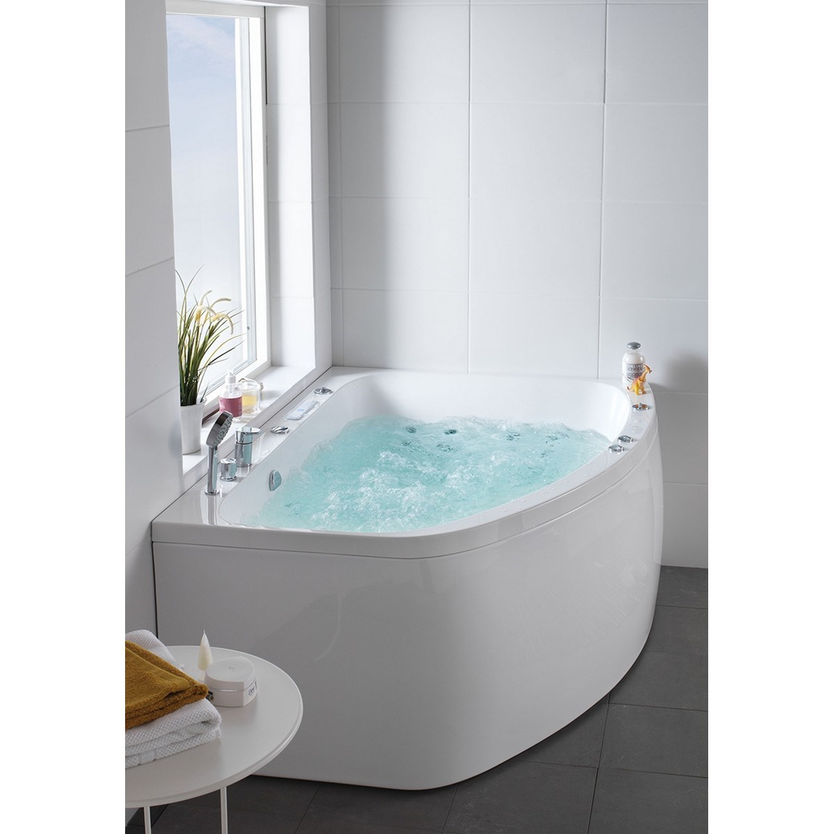 Massagebadkar Aqua 160l Duo 160cm