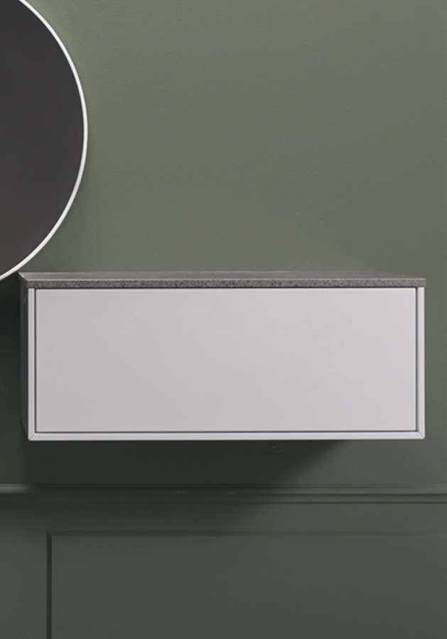 Sidoskåp Edge 60cm, Matt, Vit