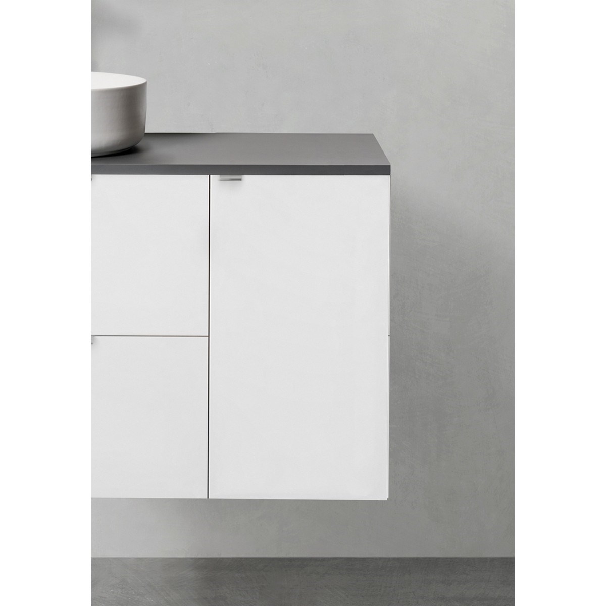 Sidoskåp Shape Push Open 30cm, Matt, Vit
