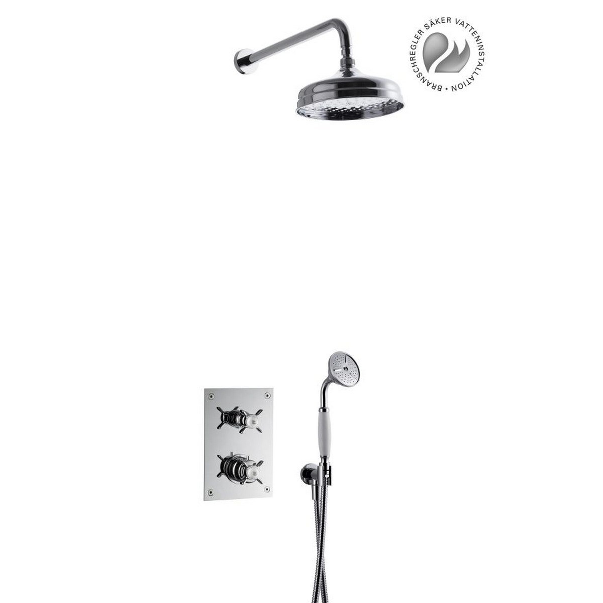 Takdusch För Inbyggnad Box0268 Ed2 Classic Krom