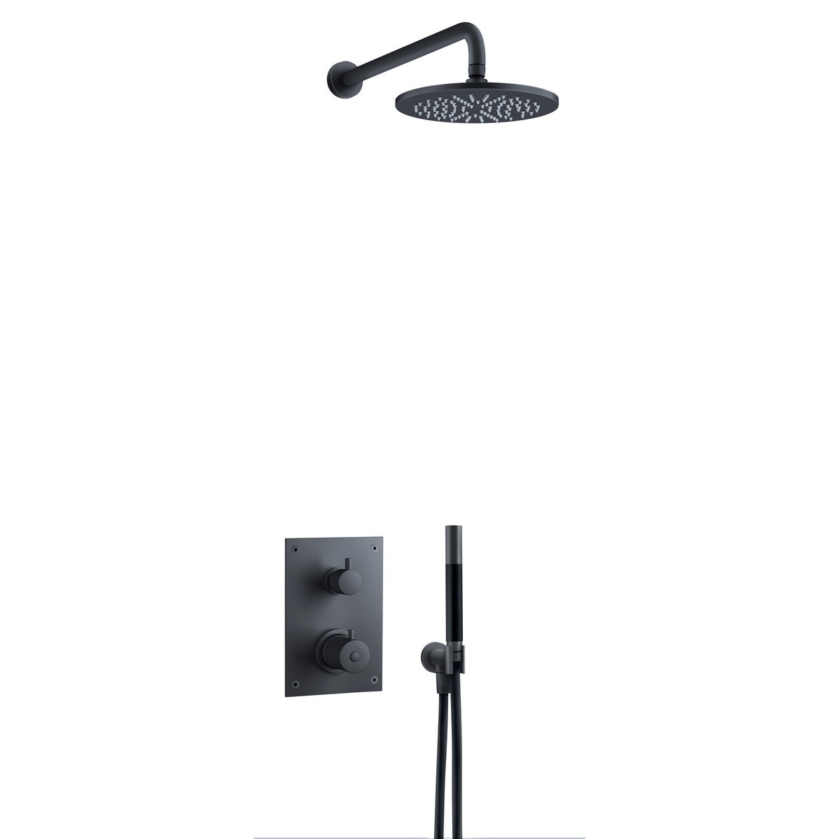 Takdusch För Inbyggnad Box7268 Ed2 Mattsvart