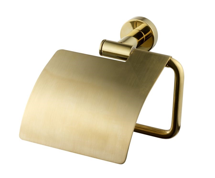 Toalettpappershållare Ta236 Med Lock Mässing