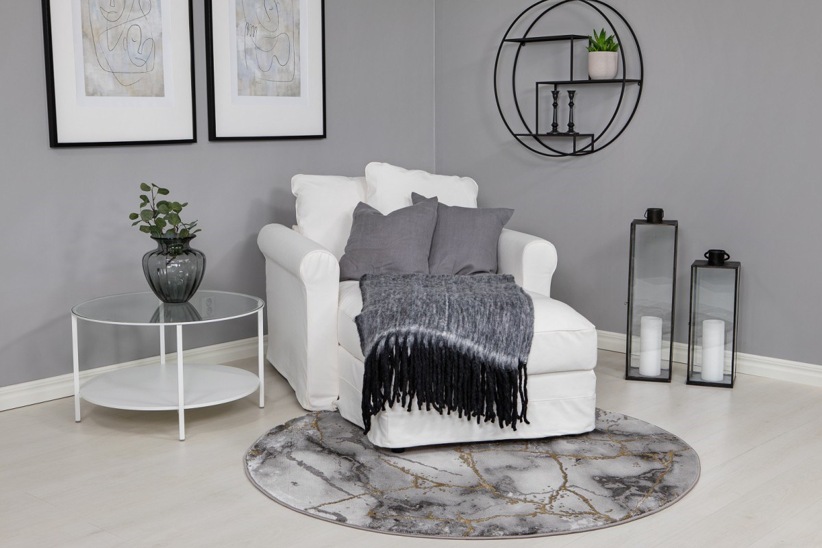 Wiltonmatta Craft Rund Guld, 120cm