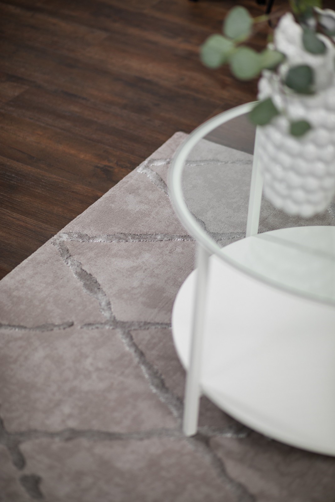 Wiltonmatta Karat Romb Grå, 160x230cm