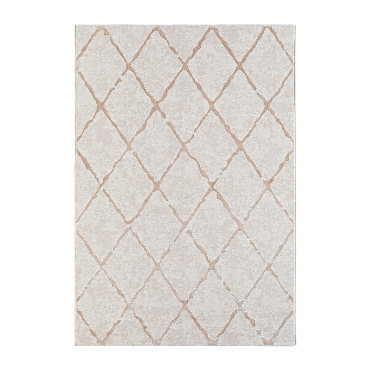 Wiltonmatta Karat Romb Ljusbeige, 160x230cm