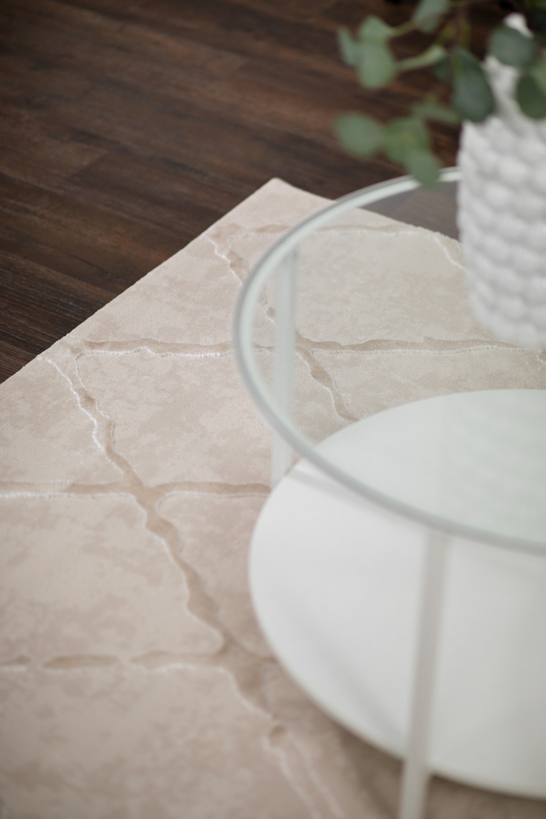 Wiltonmatta Karat Romb Ljusbeige, 160x230cm