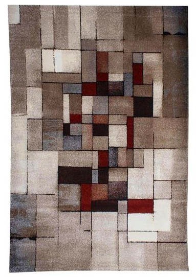 Wiltonmatta London Abstrakt Beige, 133x190cm