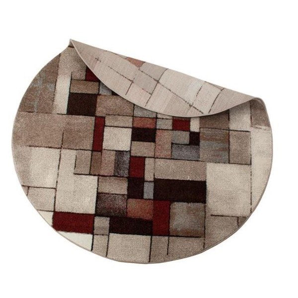 Wiltonmatta London Abstrakt Rund Beige, 120cm