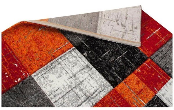 Wiltonmatta London Square Röd, 133x190cm