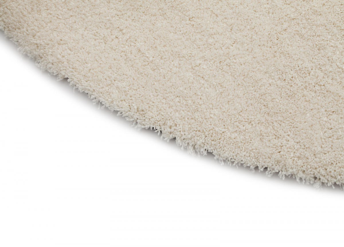 Ryamatta Feel Rund Vit, 80cm