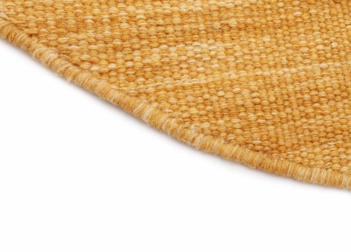 Ullmatta Birka Rund Ockragul, 120cm