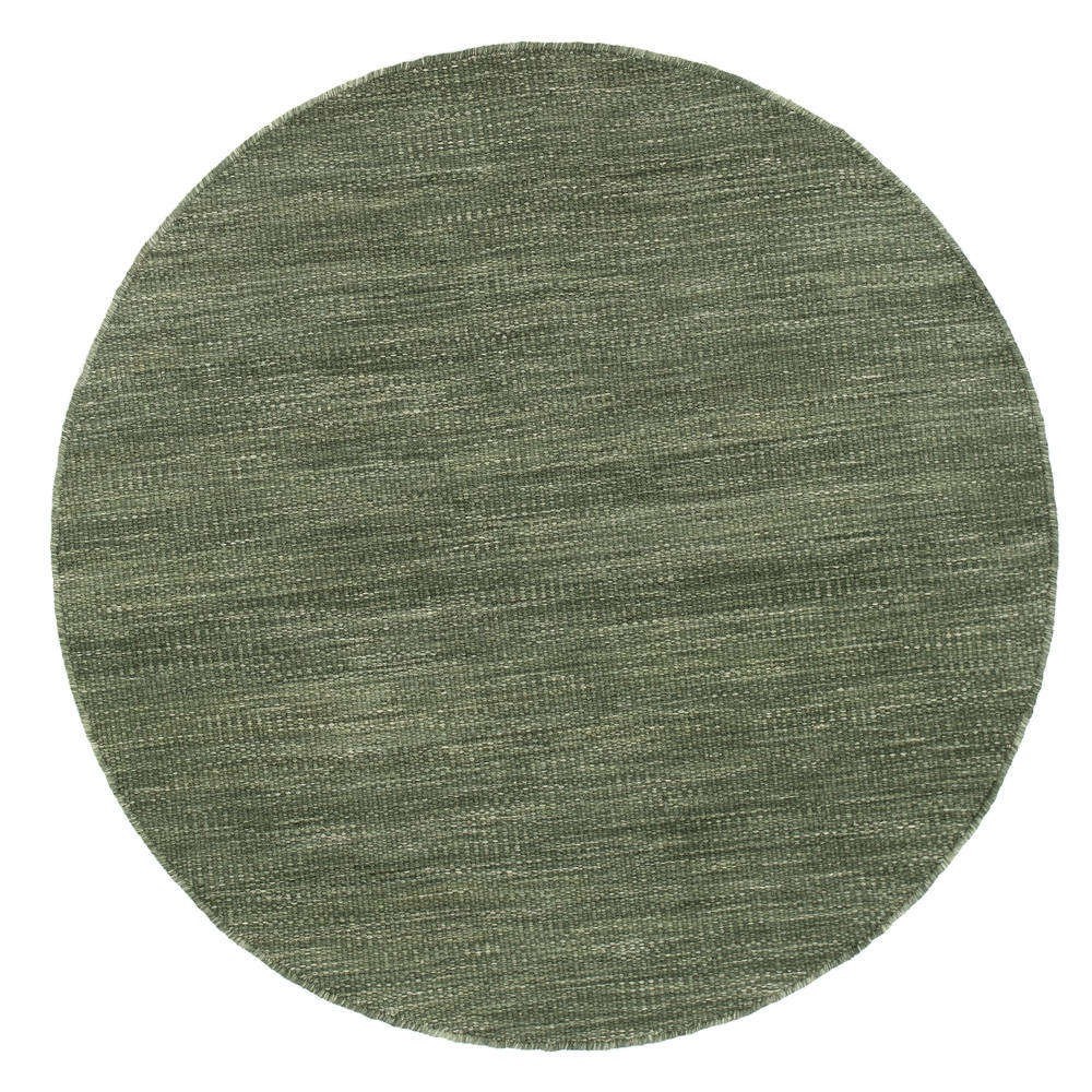 Ullmatta Birka Rund Sammetsgrön, 120cm