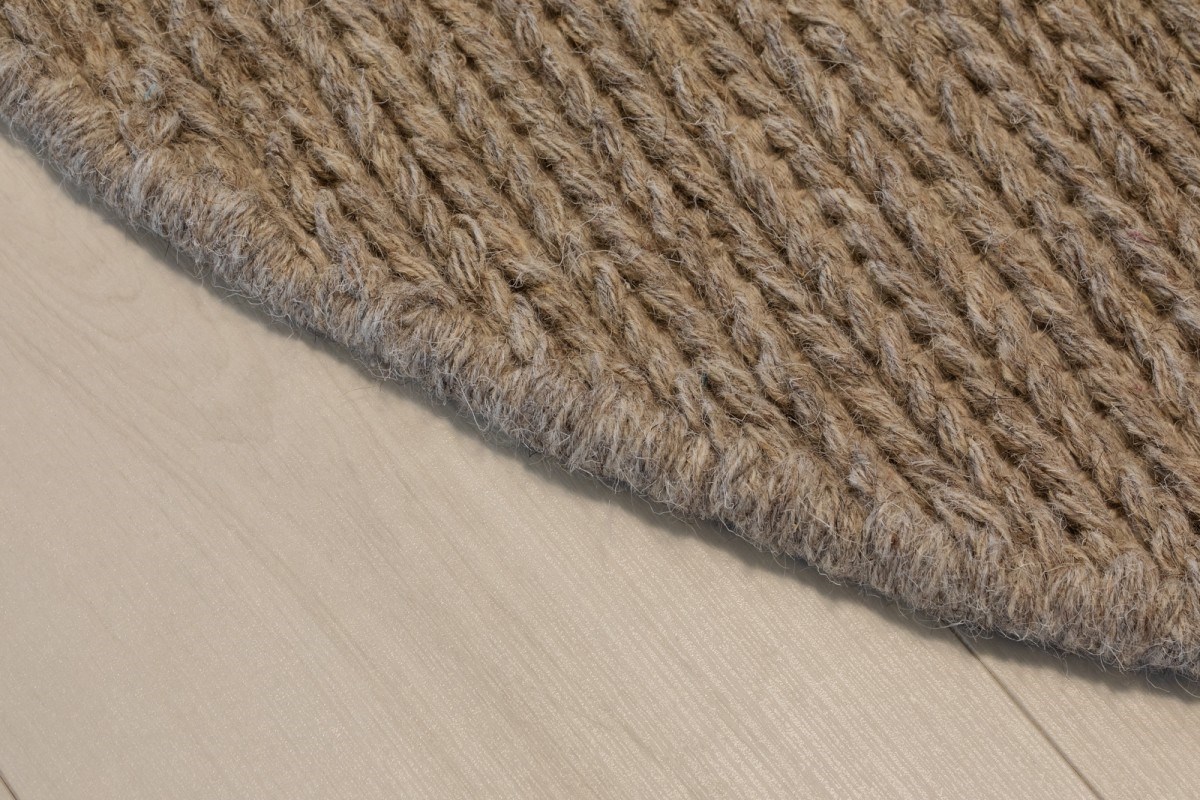 Ullmatta Dalarö Rund Linne, 160cm