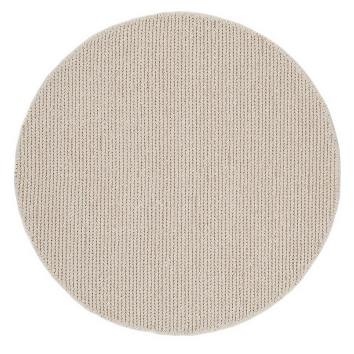 Ullmatta Dalarö Rund Vit, 160cm