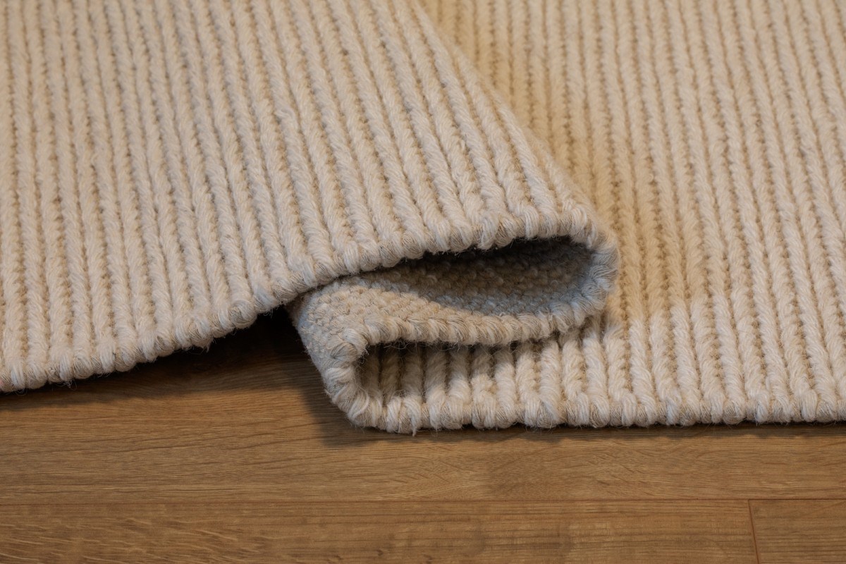 Ullmatta Dalarö Rund Vit, 160cm