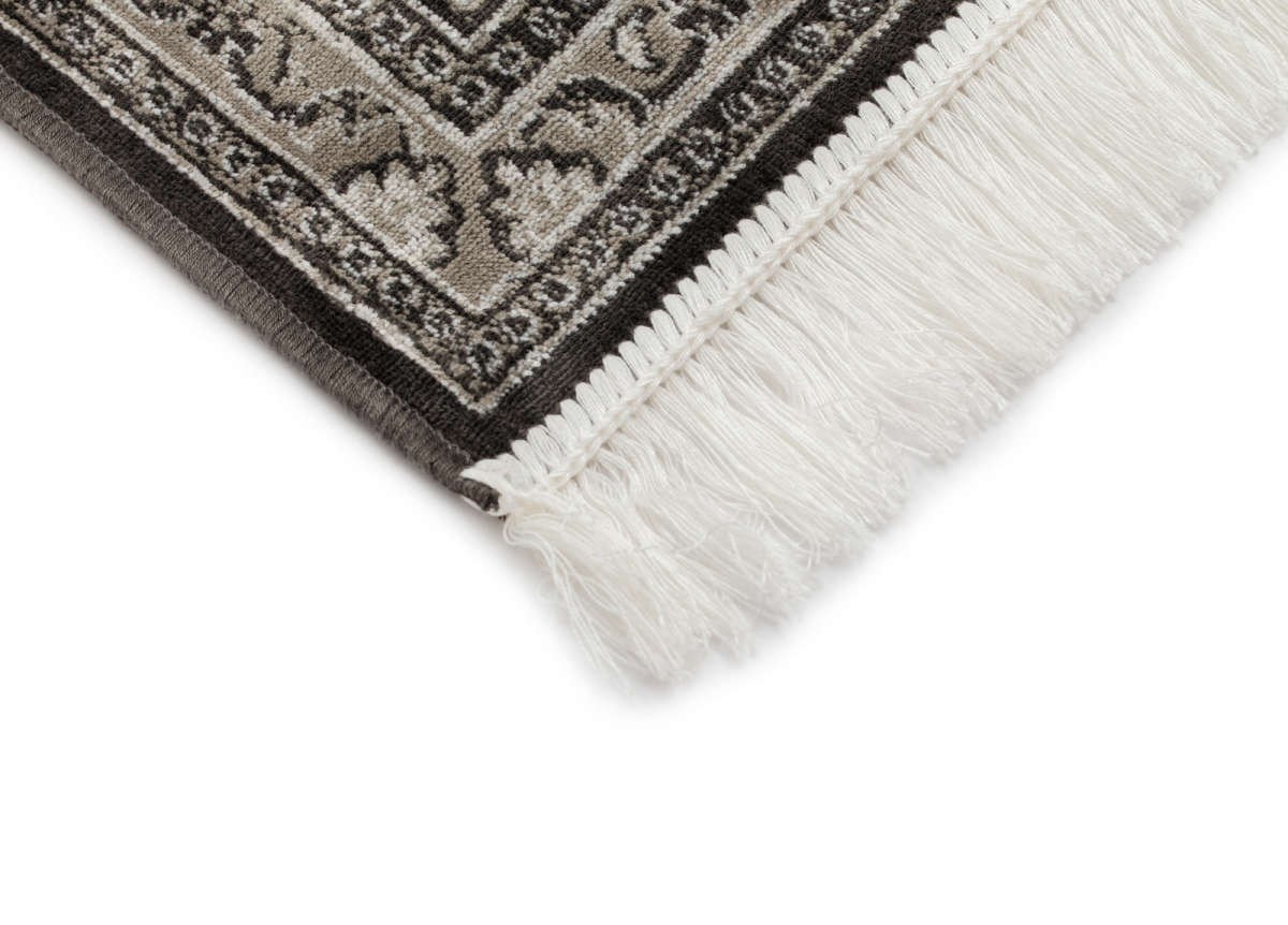 Viskosmatta Casablanca Kashan Mörkgrå, 130x190cm