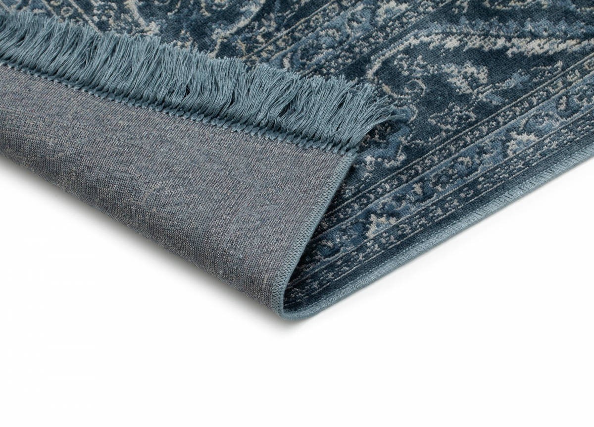 Viskosmatta Casablanca Kashan Blå, 130x190cm
