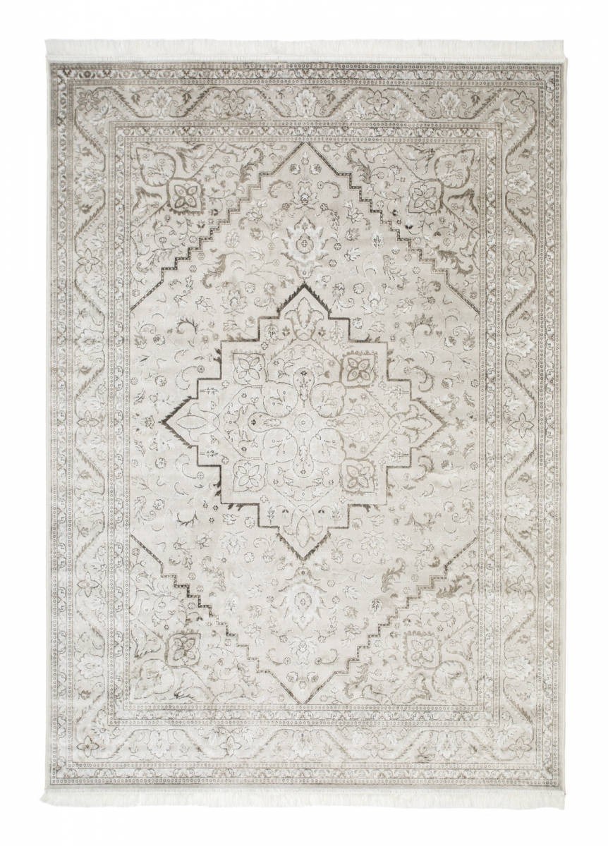 Viskosmatta Casablanca Kashan Silver, 130x190cm