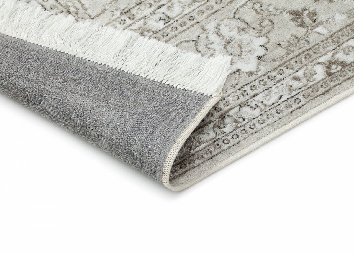 Viskosmatta Casablanca Kashan Silver, 130x190cm