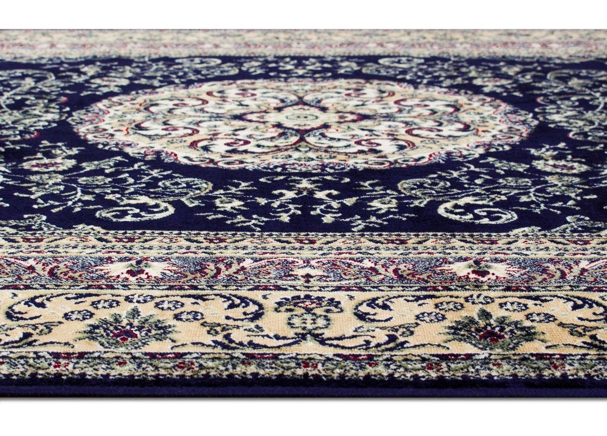 Viskosmatta Casablanca Medallion Blå, 160x230cm