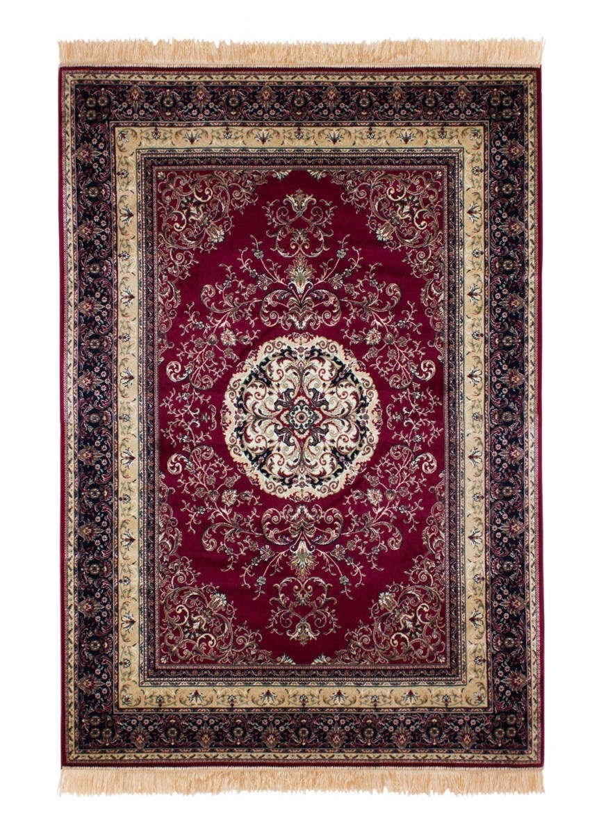 Viskosmatta Casablanca Medallion Röd, 130x190cm